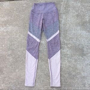 Light purple, pink and grey ALO leggings